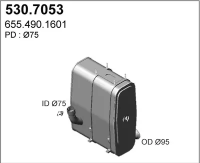 Zentral- und Oberschalldämpfer ASSO 530.7035