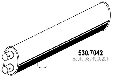 Zentral- und Oberschalldämpfer ASSO 530.7042