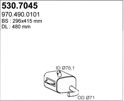 Zentral- und Oberschalldämpfer ASSO 530.7045