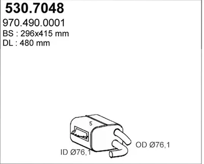 Zentral- und Oberschalldämpfer ASSO 530.7048