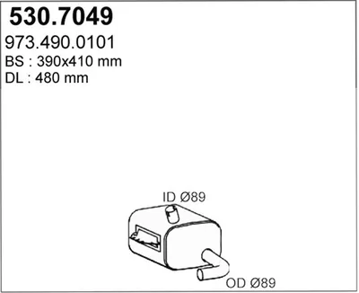 Zentral- und Außenschalldämpfer ASSO 530.7049