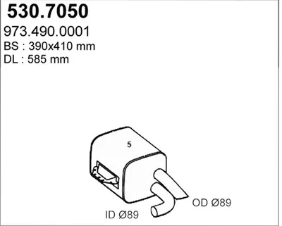 Zentral- und Oberschalldämpfer ASSO 530.7050