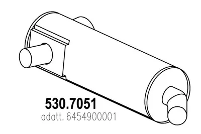 Zentral- und Oberschalldämpfer ASSO 530.7051