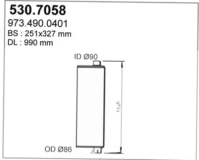 Zentral- und Oberschalldämpfer ASSO 530.7058