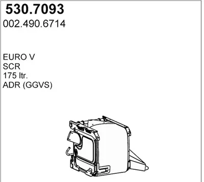 Zentral- / Oberschalldämpfer ASSO 530.7093