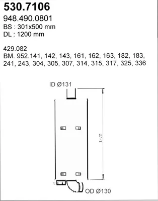 Zentral- / Außenschalldämpfer ASSO 530.7106