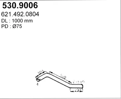 Auspuffrohr ASSO 530.9006