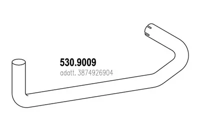 Auspuffrohr ASSO 530,9009