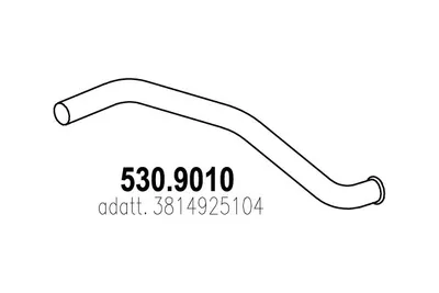 Auspuffrohr ASSO 530,9010