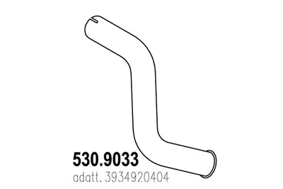 Auspuffrohr ASSO 530.9033