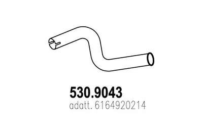 Auspuffrohr ASSO 530.9043
