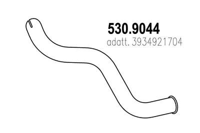 Auspuffrohr ASSO 530.9044