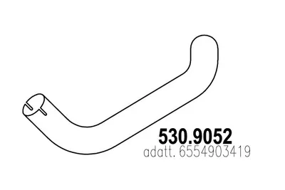 Auspuffrohr ASSO 530.9052