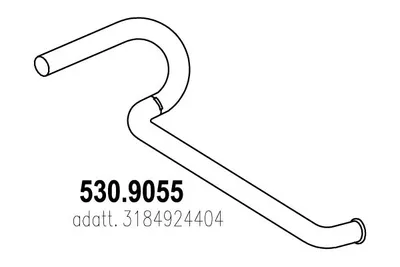 Auspuffrohr ASSO 530.9055