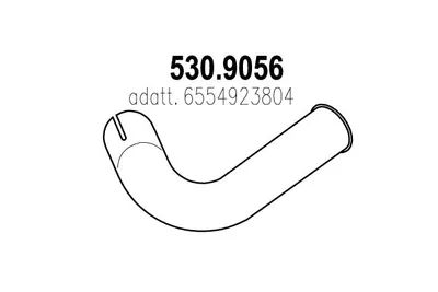 Auspuffrohr ASSO 530.9056