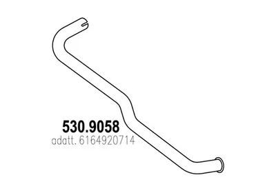 Auspuffrohr ASSO 530.9058