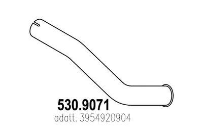 Auspuffrohr ASSO 530.9071