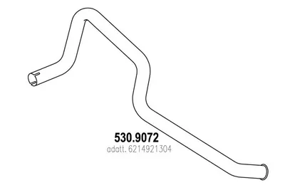 Auspuffrohr ASSO 530.9072