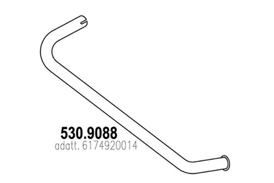 Auspuffrohr ASSO 530.9088