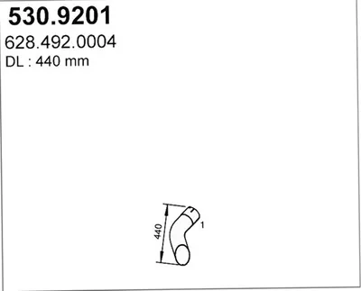Auspuffrohr ASSO 530.9201
