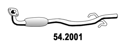 Vorderer Schalldämpfer Toyota YARIS