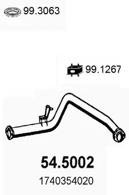 Auspuffrohr Toyota LAND CRUISER