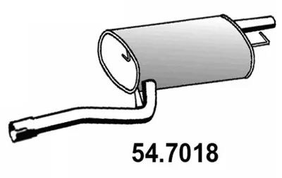 Hintere Schalldämpfer Toyota CARINA E VI Limousine · Toyota CARINA E VI · Toyota CARINA E VI Sportswagon