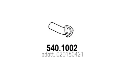 Auspuffrohr ASSO 540.1002