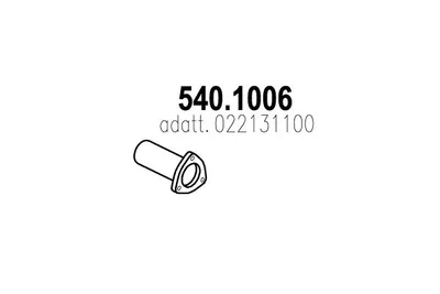 Auspuffrohr ASSO 540.1006