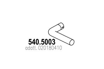 Auspuffrohr ASSO 540.5003