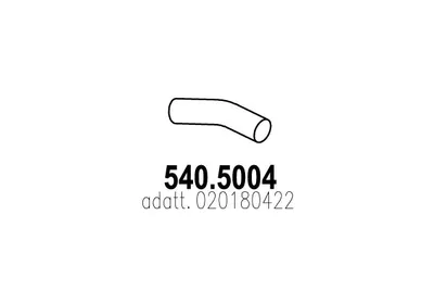 Auspuffrohr ASSO 540.5004
