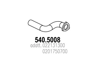 Auspuffrohr ASSO 540.508