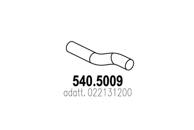 Auspuffrohr ASSO 540.5009