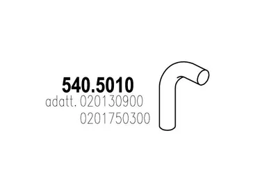 Auspuffrohr ASSO 540.5010