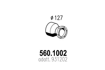 Auspuffrohr ASSO 560.1002