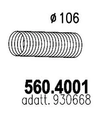 Flexible Verbindung, Abgas ASSO 560.401
