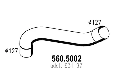 Auspuffrohr ASSO 560.5002
