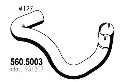 Auspuffrohr ASSO 560.5003