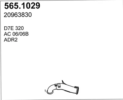 Auspuffrohr ASSO 565.1029