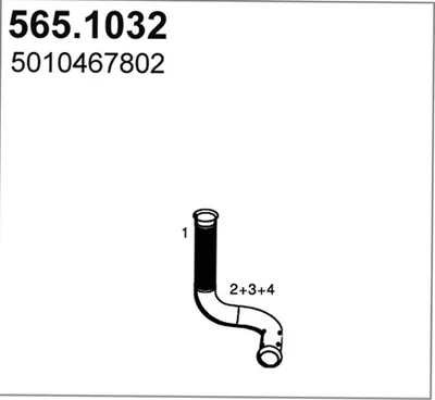 Auspuffrohr ASSO 565.1032