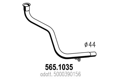Auspuffrohr ASSO 565.1035