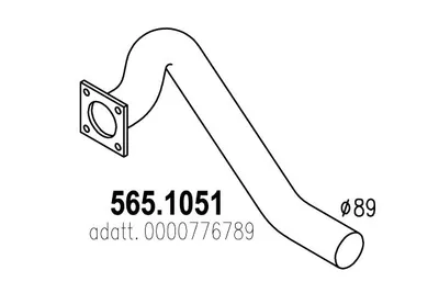Auspuffrohr ASSO 565.1051