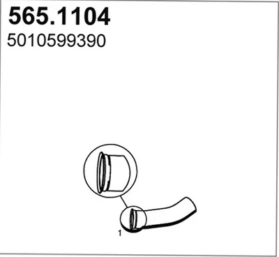 Auspuffrohr ASSO 565.1104
