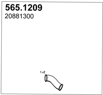 Auspuffrohr ASSO 565.1209