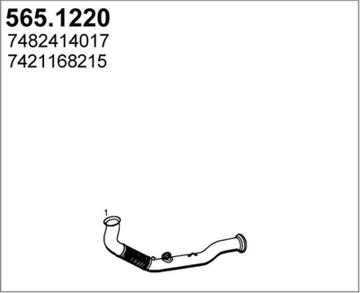 Auspuffrohr ASSO 565.1220