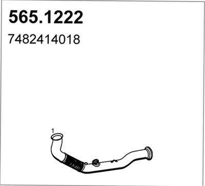 Auspuffrohr ASSO 565.1222