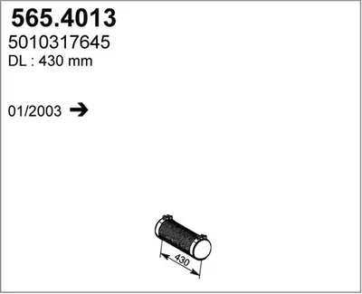 Flexible Verbindung, Abgas ASSO 565.4013