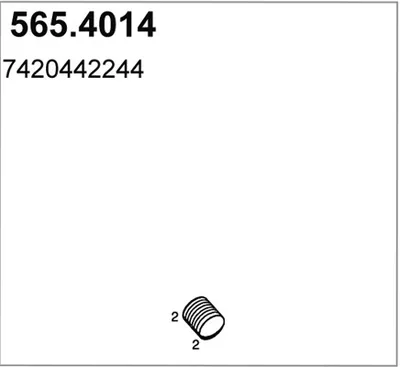 Flexible Verbindung, Abgas ASSO 565.4014