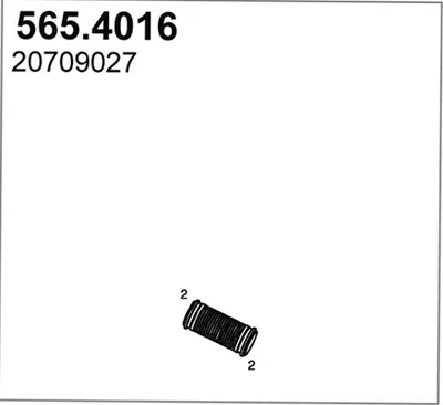 Flexible Verbindung, Abgas ASSO 565.4016