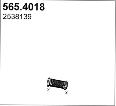 Flexible Verbindung, Abgas ASSO 565.4018